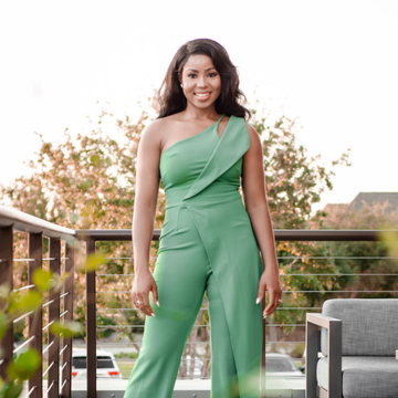 Kene Green Monostrap Jumpsuit